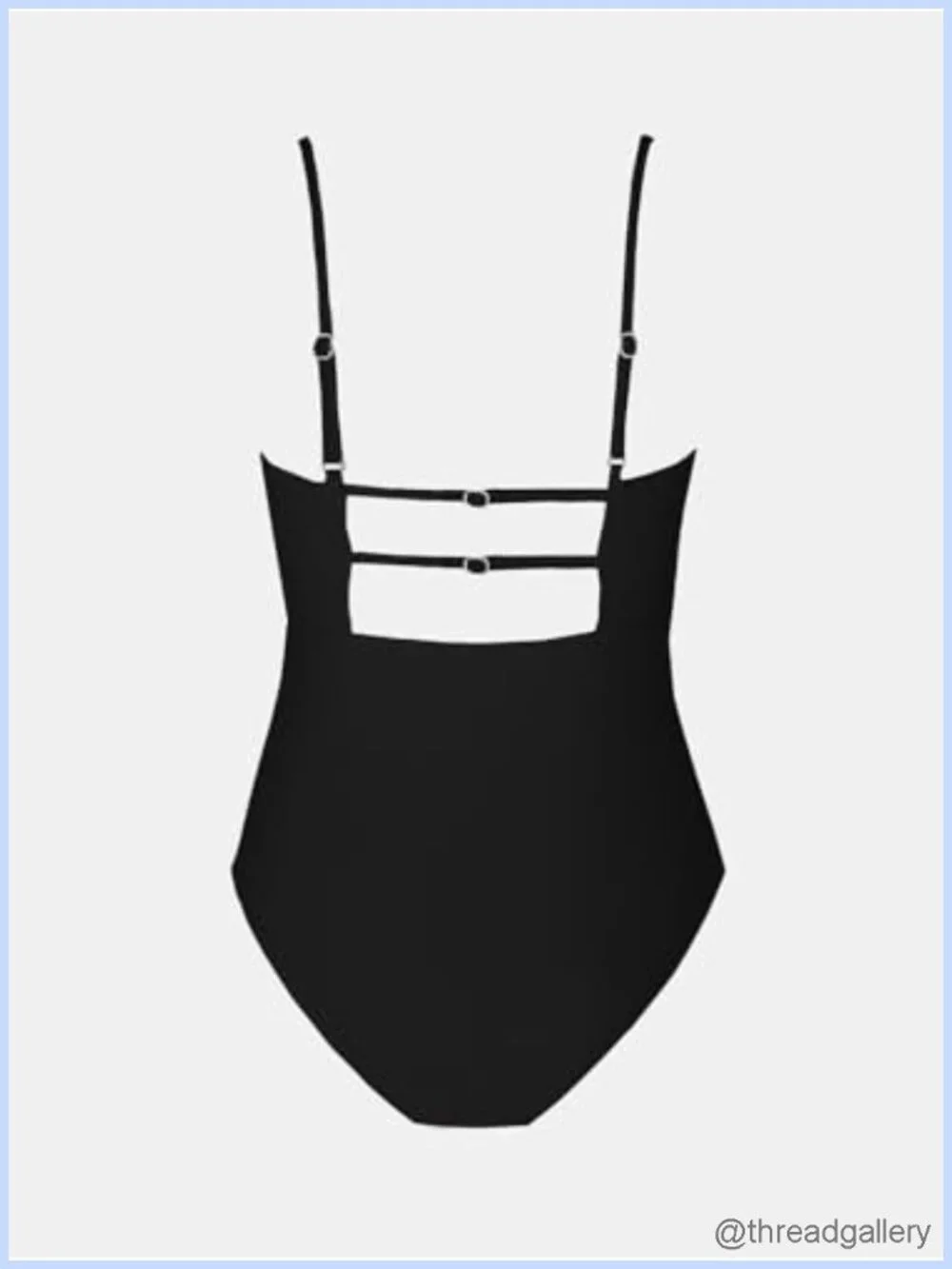 CUPSHE Square Neck High Rise One Piece Swimsuit UPF 50